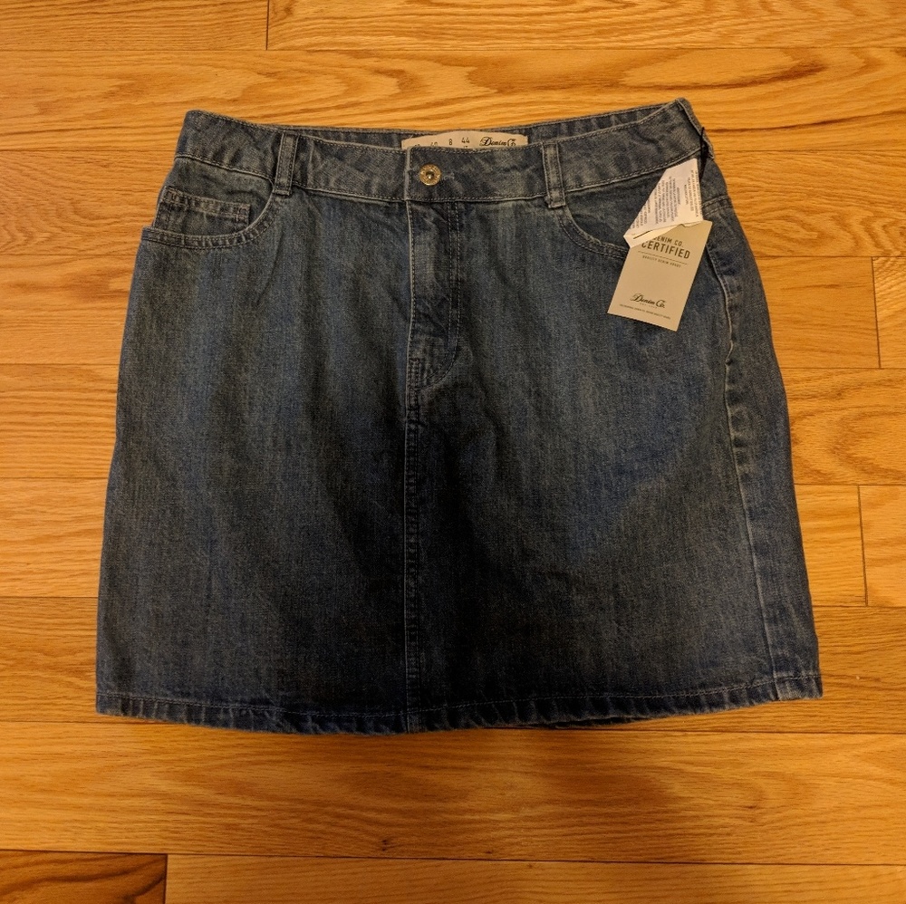 High Wasted Mini Denim Skirt